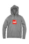 Red Paddle Square Hoodie Heren - S Grijs