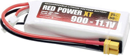 Red Power LiPo accupack 11.1 V 900 mAh 25 C Softcase XT30