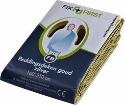 Reddingsdeken folie 160x210cm zilver/goud | 20 stuks