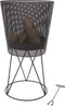 RedFire – Amarillo – Inclusief vuurpook – Zwart - Staal – Vuurkorf – Fire Pit – Stevig staal – Diameter 44,5cm – Terrasverwarming – Sfeerhaard – Fire basket