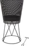 RedFire – Amarillo – Inclusief vuurpook – Zwart - Staal – Vuurkorf – Fire Pit – Stevig staal – Diameter 44,5cm – Terrasverwarming – Sfeerhaard – Fire basket