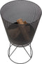 RedFire – Amarillo – Inclusief vuurpook – Zwart - Staal – Vuurkorf – Fire Pit – Stevig staal – Diameter 44,5cm – Terrasverwarming – Sfeerhaard – Fire basket