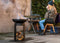 RedFire – Arizona – Zwart - Staal – Vuurschaal – Fire Pit – Stevig staal - Industrieel – Terrasverwarming – Sfeerhaard – Houtopslag – Inclusief Poker