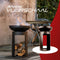 RedFire – Arizona – Zwart - Staal – Vuurschaal – Fire Pit – Stevig staal - Industrieel – Terrasverwarming – Sfeerhaard – Houtopslag – Inclusief Poker
