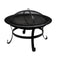 RedFire – Atlanta – Zwart - Staal – Vuurschaal – Fireplace– Stevig staal – Diameter 51cm - Terrasverwarming – Sfeerhaard