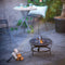 RedFire – Atlanta – Zwart - Staal – Vuurschaal – Fireplace– Stevig staal – Diameter 51cm - Terrasverwarming – Sfeerhaard