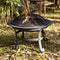 RedFire – Atlanta – Zwart - Staal – Vuurschaal – Fireplace– Stevig staal – Diameter 51cm - Terrasverwarming – Sfeerhaard
