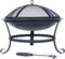 RedFire – Atlanta – Zwart - Staal – Vuurschaal – Fireplace– Stevig staal – Diameter 51cm - Terrasverwarming – Sfeerhaard