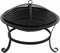 RedFire – Atlanta – Zwart - Staal – Vuurschaal – Fireplace– Stevig staal – Diameter 51cm - Terrasverwarming – Sfeerhaard
