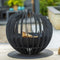 RedFire – Barkley – Zwart - Staal – Vuurkorf – Fire Pit – Stevig staal - Industrieel – Terrasverwarming – Sfeerhaard