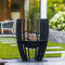 RedFire – Baylor – Zwart - Staal – Vuurkorf – Fire Pit – Stevig staal - Industrieel – Terrasverwarming – Sfeerhaard