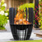 RedFire – Baylor – Zwart - Staal – Vuurkorf – Fire Pit – Stevig staal - Industrieel – Terrasverwarming – Sfeerhaard