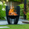 RedFire – Baylor – Zwart - Staal – Vuurkorf – Fire Pit – Stevig staal - Industrieel – Terrasverwarming – Sfeerhaard