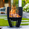 RedFire – Baylor – Zwart - Staal – Vuurkorf – Fire Pit – Stevig staal - Industrieel – Terrasverwarming – Sfeerhaard