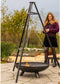 RedFire BBQ Tripod - Food&Fire - Driepoot met Rooster - Zwart - Staal - Ø65 cm