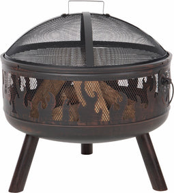 RedFire – Blazer – Zwart - Staal – Vuurschaal – Fireplace – Stevig staal – Diameter 60,5cm - Terrasverwarming – Sfeerhaard