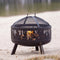 RedFire – Blazer – Zwart - Staal – Vuurschaal – Fireplace – Stevig staal – Diameter 60,5cm - Terrasverwarming – Sfeerhaard