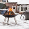 RedFire – Chicago – Zwart - Staal – Vuurschaal – Fireplace– Stevig staal – Diameter 76cm - Terrasverwarming – Sfeerhaard