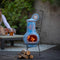 RedFire – Colima – Blauw & Rood - Kleihaard – Terrashaard – Fireplace – Stevig - Terrasverwarming – Sfeerhaard