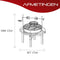 RedFire – Cowboy Fire Pit Grill – Grijs - Staal - Multifunctionele BBQ en Vuurschaal– BBQ – Barbecue - Stevig staal – Inclusief Rotisseriekit - Verchroomde barbecue grill – Terrasverwarming