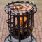 RedFire – Dallas met grillplaat – Zwart - Staal – Vuurkorf – Fireplace – Stevig staal - Terrasverwarming – Sfeerhaard – BBQ grill