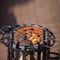 RedFire – Dallas met grillplaat – Zwart - Staal – Vuurkorf – Fireplace – Stevig staal - Terrasverwarming – Sfeerhaard – BBQ grill