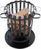 RedFire – Dallas met grillplaat – Zwart - Staal – Vuurkorf – Fireplace – Stevig staal - Terrasverwarming – Sfeerhaard – BBQ grill