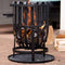 RedFire – Dallas met grillplaat – Zwart - Staal – Vuurkorf – Fireplace – Stevig staal - Terrasverwarming – Sfeerhaard – BBQ grill