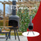 RedFire – Fuego – Zwart - Staal – Terrashaard – Fire Pit – Stevig staal - Industrieel – Terrasverwarming – Sfeerhaard