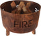 RedFire – Fulla – Handmade- Bruin - Staal – Vuurschaal - Vuurkorf - 50 cm - Cortenlook – Terrasverwarming – Sfeerhaard