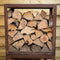 RedFire – Hodr – Handmade- Bruin - Staal – Houdopslag - Stapelbaar- Staaldikte 3mm - Geroeste schaal - 50 x 40 x 50 cm (L x B x H)