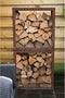 RedFire – Hodr – Handmade- Bruin - Staal – Houdopslag - Stapelbaar- Staaldikte 3mm - Geroeste schaal - 50 x 40 x 50 cm (L x B x H)