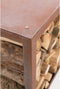 RedFire – Hodr – Handmade- Bruin - Staal – Houdopslag - Stapelbaar- Staaldikte 3mm - Geroeste schaal - 50 x 40 x 50 cm (L x B x H)
