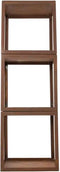 RedFire – Hodr – Handmade- Bruin - Staal – Houdopslag - Stapelbaar- Staaldikte 3mm - Geroeste schaal - 50 x 40 x 50 cm (L x B x H)