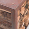 RedFire – Hodr – Handmade- Bruin - Staal – Houdopslag - Stapelbaar- Staaldikte 3mm - Geroeste schaal - 50 x 40 x 50 cm (L x B x H)