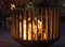 RedFire – Irving Large – Zwart - Staal – Vuurkorf – Fire Pit – Stevig staal - Industrieel – Terrasverwarming – Sfeerhaard