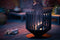 RedFire – Irving Large – Zwart - Staal – Vuurkorf – Fire Pit – Stevig staal - Industrieel – Terrasverwarming – Sfeerhaard