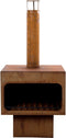 RedFire – Jersey XL– Roest/Bruin - Staal – Vuurkorf – Tuinhaard - Stevig staal – Inclusief houtrooster- Industrieel – Terrasverwarming – Sfeerhaard