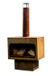 RedFire – Jersey XL– Roest/Bruin - Staal – Vuurkorf – Tuinhaard - Stevig staal – Inclusief houtrooster- Industrieel – Terrasverwarming – Sfeerhaard