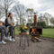 RedFire – Jersey XL– Roest/Bruin - Staal – Vuurkorf – Tuinhaard - Stevig staal – Inclusief houtrooster- Industrieel – Terrasverwarming – Sfeerhaard