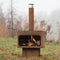 RedFire – Jersey XL– Roest/Bruin - Staal – Vuurkorf – Tuinhaard - Stevig staal – Inclusief houtrooster- Industrieel – Terrasverwarming – Sfeerhaard