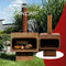 RedFire – Jersey XL– Roest/Bruin - Staal – Vuurkorf – Tuinhaard - Stevig staal – Inclusief houtrooster- Industrieel – Terrasverwarming – Sfeerhaard