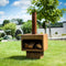 RedFire – Jersey XL– Roest/Bruin - Staal – Vuurkorf – Tuinhaard - Stevig staal – Inclusief houtrooster- Industrieel – Terrasverwarming – Sfeerhaard