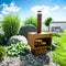 RedFire – Jersey XL– Roest/Bruin - Staal – Vuurkorf – Tuinhaard - Stevig staal – Inclusief houtrooster- Industrieel – Terrasverwarming – Sfeerhaard