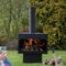 RedFire – Jersey XL– Zwart - Staal – Vuurkorf – Tuinhaard - Stevig staal – Inclusief houtrooster- Industrieel – Terrasverwarming – Sfeerhaard