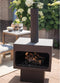 RedFire – Jersey XL– Zwart - Staal – Vuurkorf – Tuinhaard - Stevig staal – Inclusief houtrooster- Industrieel – Terrasverwarming – Sfeerhaard