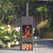 RedFire – Jersey XXL– Zwart - Staal – Vuurkorf – Tuinhaard - Stevig staal – Inclusief houtrooster- Industrieel – Terrasverwarming – Sfeerhaard