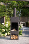 RedFire – Jersey XXL– Zwart - Staal – Vuurkorf – Tuinhaard - Stevig staal – Inclusief houtrooster- Industrieel – Terrasverwarming – Sfeerhaard