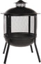 RedFire – Kansas – Zwart - Staal – Vuurschaal – Fireplace– Stevig staal – Diameter 69cm - Terrasverwarming – Sfeerhaard