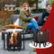 RedFire – Kester – Zwart - Staal – Vuurkorf – Fire Pit – Stevig staal – Diameter 55cm – Terrasverwarming – Sfeerhaard